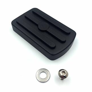 HK MOTO- Black Skull Large Brake Pedal Pad For Harley Davidson '12-later Dyna FLD, '86-later FL Softail and '80-later Touring models(Road King/Roadster/Ultra Limited)