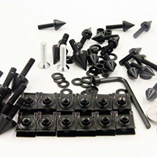HK MOTO- Black Spike Fairing Bolts Kit For 1998-2002 Kawasaki Ninja Zx6 Zx6R Zx9R