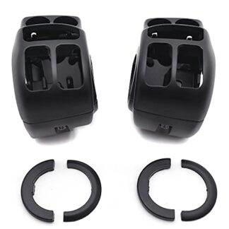 HK MOTO- Black Switch Housing Cover Kit For Harley 2014-later Touring and Trike (Aftermarket OEM #71500185) Street Glide FLHX/Tri Glide Ultra FLHTCUTG