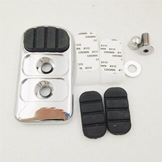 HK MOTO- CHROMED 8857 ISO Foot Pegs for Kawasaki Vulcan Classic Suzuki Boulevard Intruder Yamaha