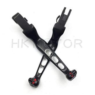 HK MOTO- CNC Aluminum Black Lever Skull Zombie for Harley FLSTN DELUXE FLSTF Fat Boy FLSTSC Springer Classic