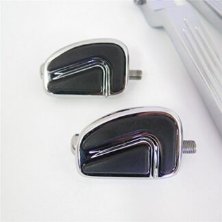 HK MOTO- Chrome AirFlow Groove Silver Groove Cut Heel/Toe Shift Lever w/ Shifter For Harley 1986-later FL Softail/ 1988-later Touring/ 2008-later Trike