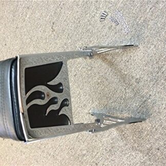 HK MOTO Chrome Backrest Sissy Bar Leather Pad For 1995-2003 Harley Davidson Sportster 883 XL883 1200 XL1200