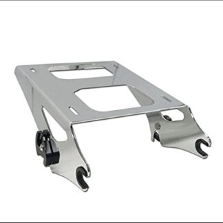 HK MOTO- Chrome Detachable 2 Two Up Tour Pak Pack Mounting Luggage Rack For Harley Touring Road King Street Glide Road Glide 2014-2020