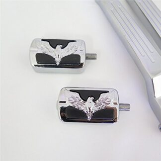 HK MOTO- Chrome Eagle Hawk Silver Groove Cut Heel/Toe Shift Lever w/Shifter For Harley 1986-later FL Softail/1988-later Touring/2008-later Trike