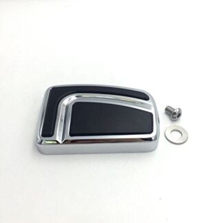 HK MOTO Chrome Large Airflow Groove Brake Pedal Pad For Harley Davidson 12-later FLD 86-later FL Softail 80-later Touring 08-later Trike Road King Street Glide