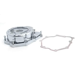 HK MOTO Chrome Left Engine Stator Cover See Through For Yamaha 2006-2014 YZF-R6 w/ gasket