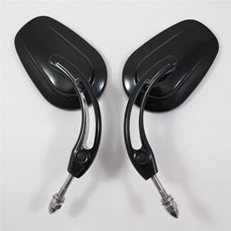 HK MOTO- Chrome New Big Mirrors For 1984-2017 Harley Street 500 750 Low Rider SuperLow Iron 883 1200 Custom Roadster XL883R XL1200V