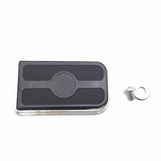 HK MOTO- Chrome Skull Large Brake Pedal Pad For Harley Softail Slim FLS/Road Glide FLTRX