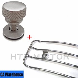 HK MOTO Chrome Solo Seat Luggage Rear Fender Rack& Bolt For Harley Touring 1998-04 05 06