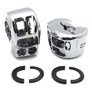 HK MOTO- Chrome Switch Housing Cover Kit For Harley 2014-later Touring and Trike (Aftermarket OEM #71500185) Freewheeler FLRT/CVO Street Glide FLHXSE