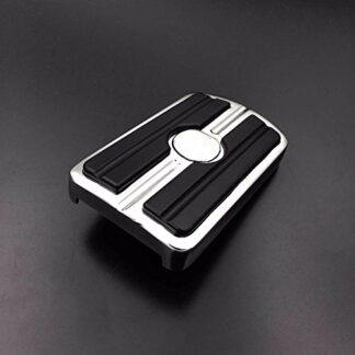 HK MOTO- Chromed Willie G Skull Foot Large Brake Pedal For Harley Heritage Springer FLSTS Ultra