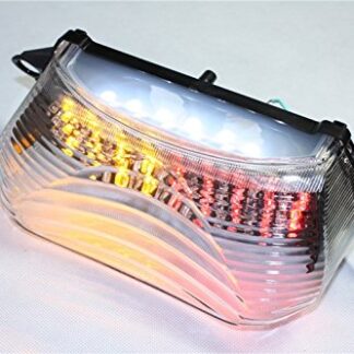 HK MOTO- Clear Led Tail Light Turn Signal For 1998-2005 Super Hawk Vtr1000 Vtr1000F