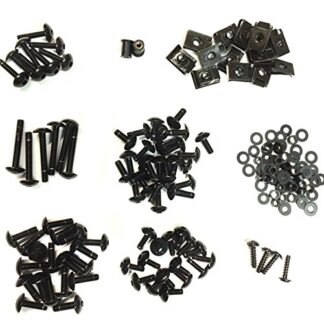 HK MOTO- Complete Fairing Bolts Screws Fasteners Kit For Honda CBR 954 RR 900 929RR Black