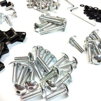 HK MOTO- Complete Fairing Bolts Screws Fasteners Kit For Yamaha YZF 1000 R1 600 R6 Silver
