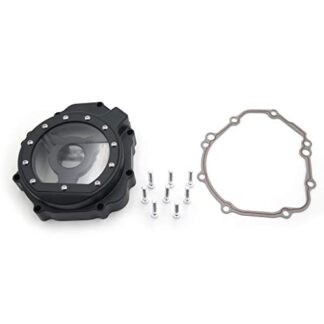 HK MOTO Engine Stator cover see through FOR Suzuki 2005-2008 GSXR1000 Black left