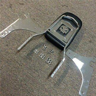 HK MOTO- Flame Backrest Sissy Bar Leather Pad For 1996-2005 Kawasaki Vulcan 800 Classic