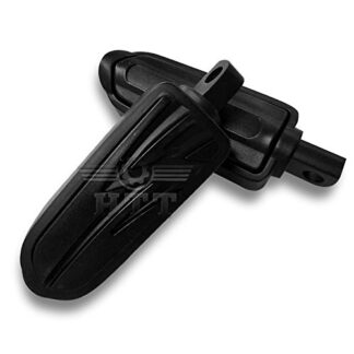 HK MOTO- Footpegs rest Foot pegs Fit Harley Low Rider Glide Road King Glide Street Glide Black