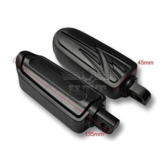 HK MOTO- Footrest For Harley Tri Glide Ultra FLHTK FXDWG Wide XLH Sportster XLX XR 1000 BLACK