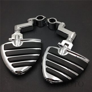HK MOTO- Front 1 1/4" Wing Footpegs rest Male Mount Clamps for VT750 VTX1300 VF750 VLX600