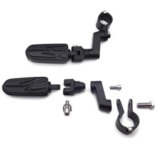 HK MOTO- Front Rider 1 1/4" Flame Foot Pegs Clamps For YAMAHA Roadstar xv1700 KAWASAKI VULCAN