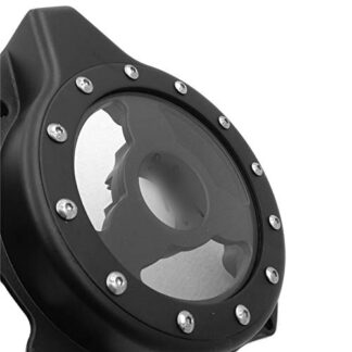 HK MOTO- Glass See Through Engine Stator Cover For Suzuki Gsx1300R Hayabusa 1999-2013 Blk