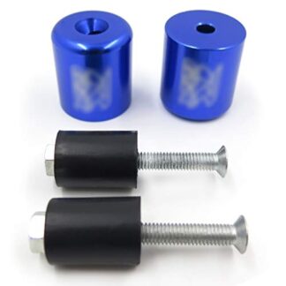 HK MOTO- Handlebar Bar End Slider Blue Rubber For Suzuki TL1000S 97-01/Bandit 1200 97-00