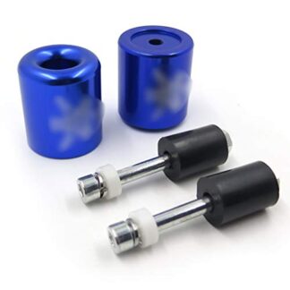 HK MOTO- Handlebar Bar End Slider Rubber For Yamaha R1 1998-2012/R6 2006-Up/FJR1300 Blue