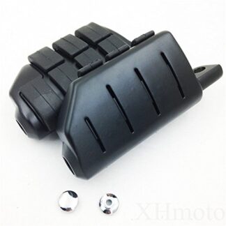 HK MOTO- High Quality 8028 ISO Dually Foot pegs For Yamaha Suzuki Kawasaki Black