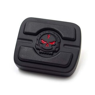HK MOTO- Motorcycle Black Skull Small Brake Pedal Pad Fit '15-later XG/ '93-later Dyna/ '84-later FX Softail (except FXSTDSE) models equipped with forward controls