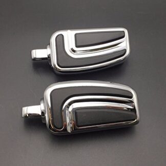 HK MOTO- Motorcycle Chrome AirFlow Arrow Foot Rest Foot Pegs For 1984 and up Harley Davidson Wide Glide Softail Slim Fat Boy FLSTF Sportster 1200 Iron Street 500 CVO Street Glide
