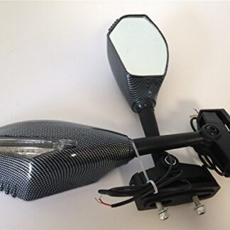 HK MOTO- New Turn Signal Mirror for Kawasaki Ninja 500 250R Triumph Daytona Trophy Ducati