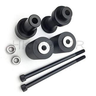 HK MOTO No Cut Frame Slider Crash Protector For 2003 2004 2005 2006 Kawasaki Z1000 Black