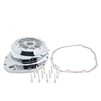 HK MOTO See Through Engine Clutch Cover For Suzuki Gsx1300R Hayabusa B-King '99-'13 w/ gasket