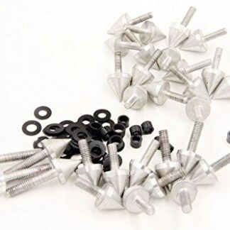 HK MOTO- Silver Motorcycle Spike Fairing Bolts For 2001 2002 2003 Suzuki Gsx-R Gsxr 600