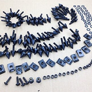 HK MOTO- Spike Fairing windscreen Bolts kits For Suzuki GSXR600 750 1000 Hayabusa Black