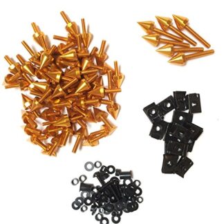 HK MOTO- Spike Fairing windscreen Bolts kits Screws For Suzuki GSXR600 750 1000 Hayabusa GOLD