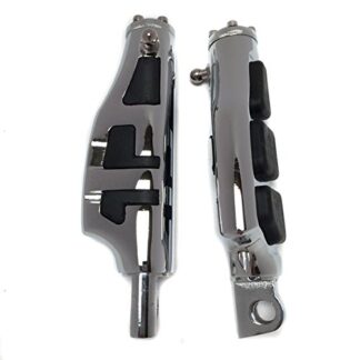 HK MOTO- Stiletto Footrest Pegs For Harley Softail Sportster Dyna Glide Fat Boy Chrome