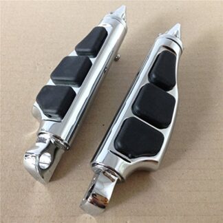HK MOTO- Stiletto Pegs Foot Pegs For Harley Softail Sportster Dyna Glide Fat Boy Chrome
