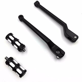HK MOTO Style 011- Motorcycle Black Aluminum Heel Toe Shift Levers/Gear Shift Pedal Levers w/Shifter Pegs For Harley Davidson Trike 2008 and later