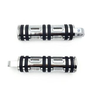 HK MOTO- Style 099- Chrome Motorcycle Footpeg Foot Pegs Footrest For 1984-2017 All Harley-Davidson (Street 500/ Softail Slim/ Roadster)