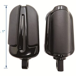 HK MOTO Style 103- Black Foot Pegs For 1984-2017 Harley Wide Glide/Fat Boy/Switchback/Road King FLHR/V Rod Muscle VRSCF