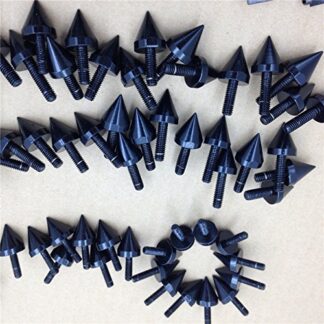 HK MOTO- Universal Spike Fairing Bolt kit Sportbike Pack For Yamaha YZF R1 R6 R6S Black