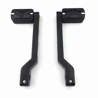 HK Moto- Black Eagle Hawk Style Silver Cut Edge Heel/Toe Shift Lever with Shifter Footrest Foot Pegs For Harley Electra Glide Trike Tri Street Glide Road Glide