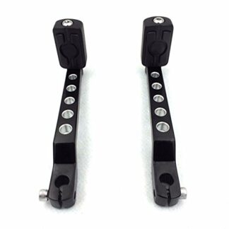 HK Moto- Black Skull Silver Circle Cut Heel/Toe Shift Lever with Shifter Footrest Foot Pegs For Harley Electra Glide Trike Tri Street Glide Road Glide