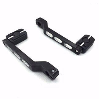 HK Moto- Black Skull Style Silver Cut Edge Heel/Toe Shift Lever with Shifter Footrest Foot Pegs For Harley Electra Glide Trike Tri Street Glide Road Glide