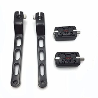 HK Moto- Black Zombie Groove Shifter Pegs Gear Shift Foot Lever For Harley Davidson Tour Electra Glide Softail FLTS Heritage Softail Ultra Classic Electra Glide FLHTCU