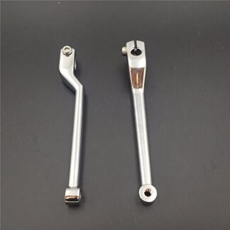 HK Moto- Chromed 2 PCs Billet Style Heel/Toe Shift Lever Gear Shift Foot Lever For Harley FL Softail Touring Trike FLST FLT FLHT Road King Street Glide CVO