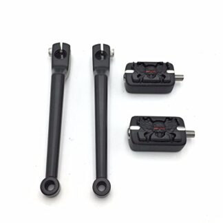 HK Moto- Matte Black 2 PCs Billet Style Heel/Toe Shift Lever Gear Shift Foot Lever with Zombie Groove Shifter Pegs For Harley FL Softail Touring Trike FLST FLT Road King Street Glide CVO