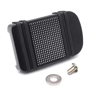 HK Moto- Motorcycle Black Aluminum Edge Cut Brake Pedal Pad Cover For Harley Davidson Switchback FLD Fat Boy CVO Road Glide Road King FLHR Electra Glide Tri Glide Ultra